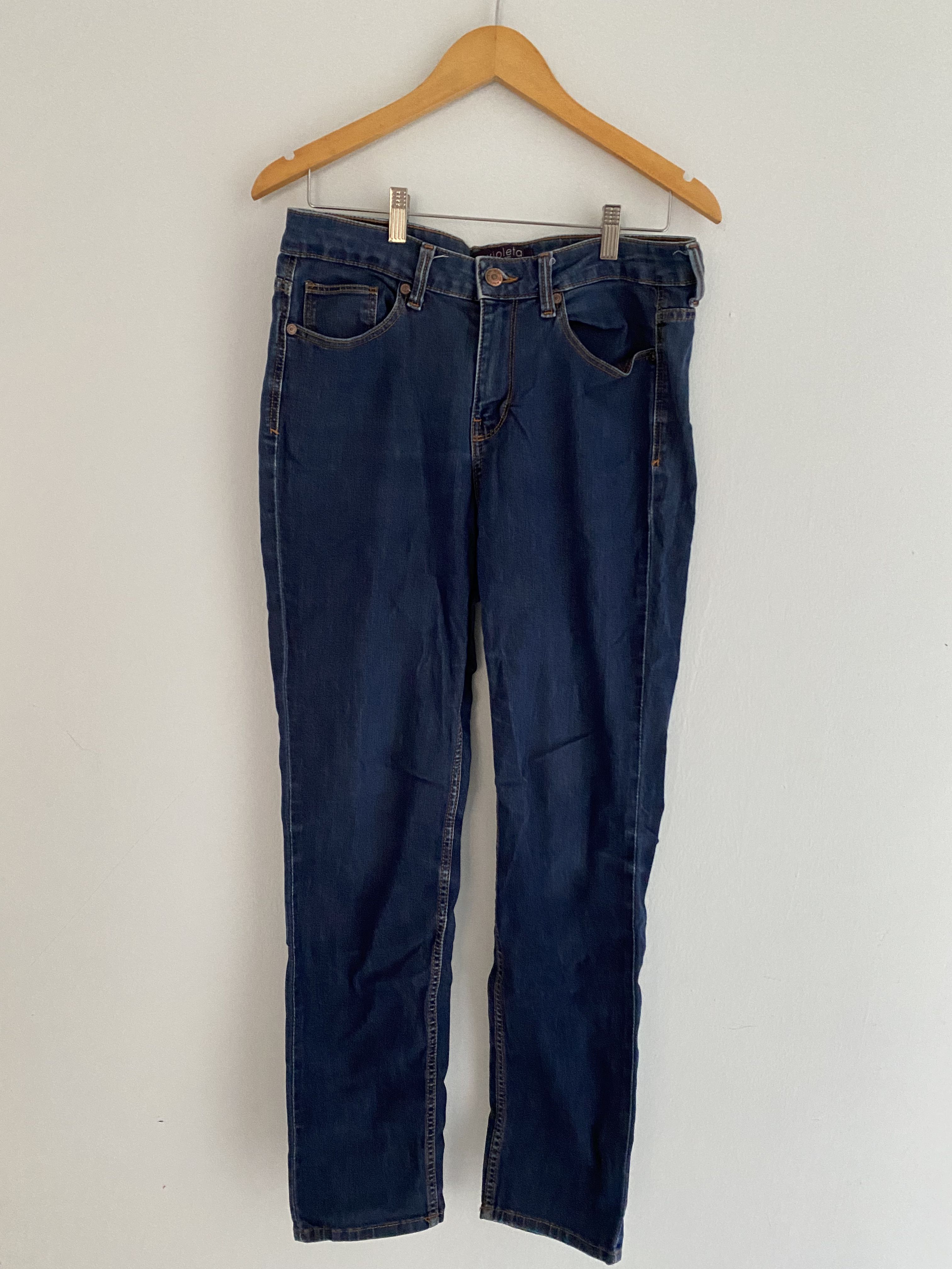 VIOLETA by Mango Slim Jeans, Women's Fashion, Bottoms, Jeans \u0026 Leggings on  Carousell