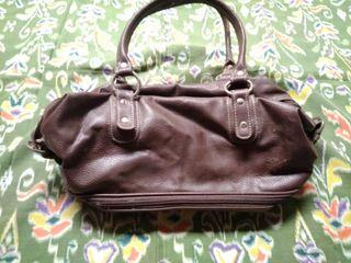 #Wanita2022 Tas Hand Bag Wanita UNBRAND Kulit Cokelat Dark Brown