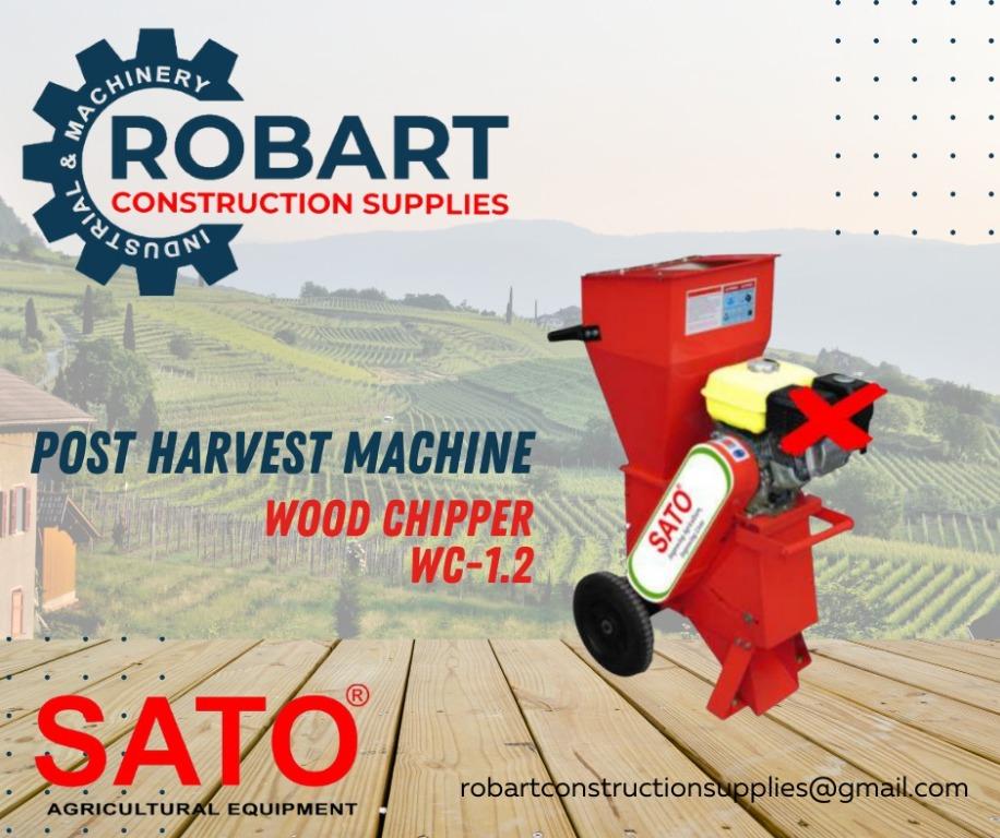 WC-1.2 SATO Wood Chipper (w/o engine) (Category: Construction Tools & Equipment) located in Manila. Submitted by bellarobart (Listing ID 1146368303, Image 1). Description: WC-1.2 SATO Wood Chipper (w/o engine) Production Capacity 1200 kg/hr Rotational Frequency 3600 rpm 𝑹𝑶𝑩𝑨𝑹𝑻 𝑪𝑶𝑵𝑺𝑻𝑹𝑼𝑪𝑻𝑰𝑶𝑵 𝑺𝑼𝑷𝑷𝑳𝑰𝑬𝑺 SEND US MESSAGE FOR INQUIRIES ‼️‼️ 🔵100% Trusted Supplier 🔵Competitive Price 🔵𝑾𝒆 𝒂𝒓𝒆 𝑫𝑻𝑰 𝑹𝒆𝒈𝒊𝒔𝒕𝒆𝒓𝒆𝒅 & �