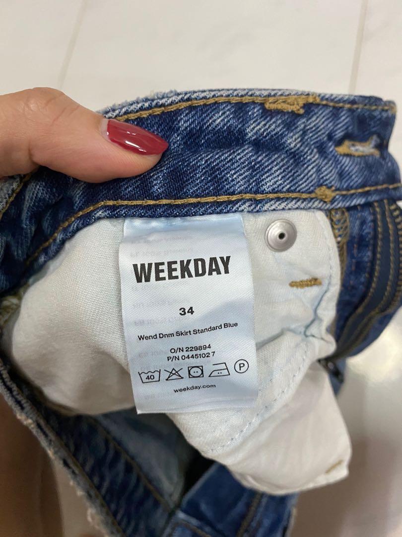 Weekday Denim Skirt Size 34 Women s Fashion Bottoms Skirts on