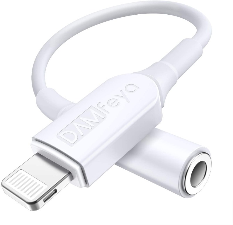 X69 Lightning to 3.5 mm Female Headphone Jack Adapter, DAMfeya [Apple