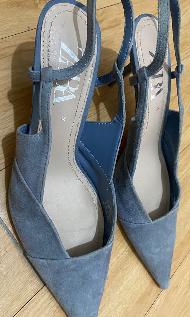Zara - Suede Heels, Women's Fashion, Footwear, Heels on Carousell