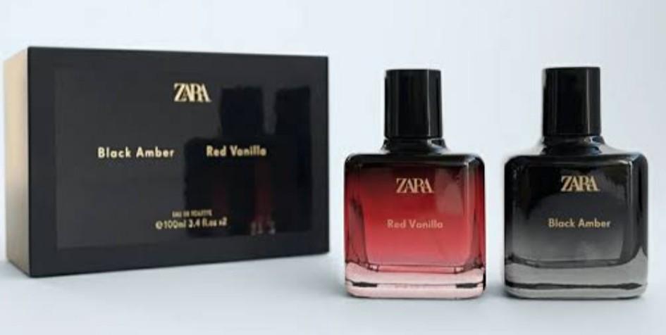 Zara perfume red outlet vanilla and black amber