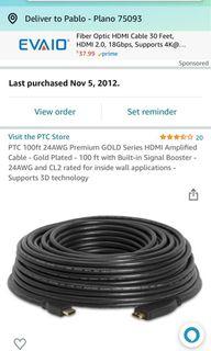 100ft hdmi cable