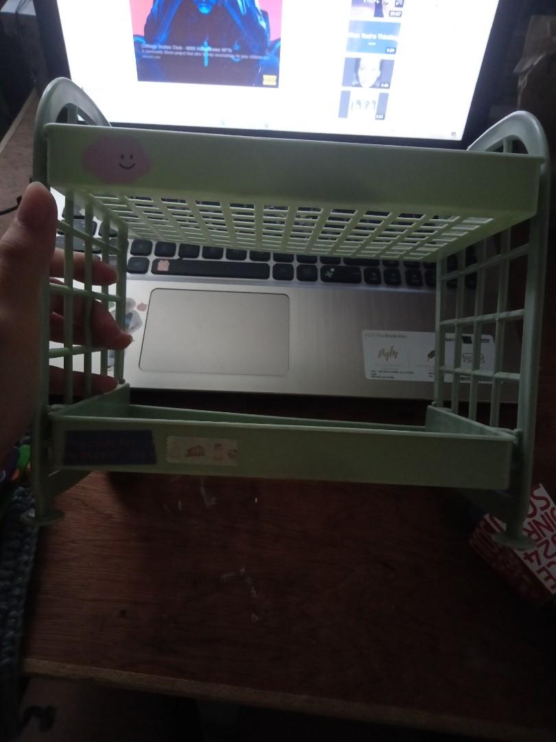 2 rack green desk organizer (Category: Storage Boxes & Baskets) located in Santa Rosa. Submitted by lhouisehhh (Listing ID 1148161338, Image 2). Description: selling my unused organiser no issues! rfs: i have too many organizers already so i dont use it anymore. mod: shopee checkout mop: gcash, shopee cod.