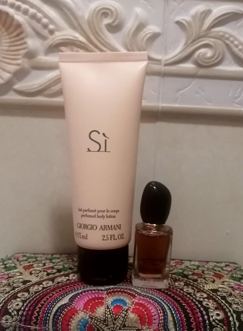 ? AUTHENTIC SI by GIORGIO ARMANI SET ?, Beauty & Personal Care, Fragrance  & Deodorants on Carousell