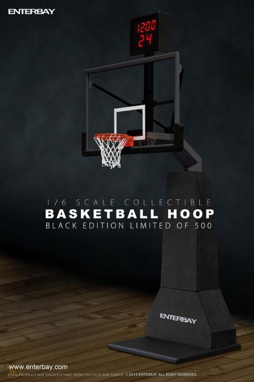 全新限量絕版) Enterbay 1/6 NBA Basketball Hoop [BLACK