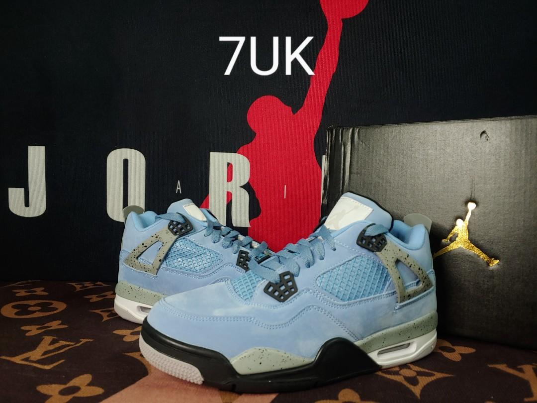 Air jordan 4 UNC, Men's Fashion 