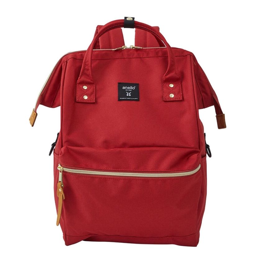 Anello Backpack Dark Red, Women's Fashion, Bags & Wallets, Backpacks
