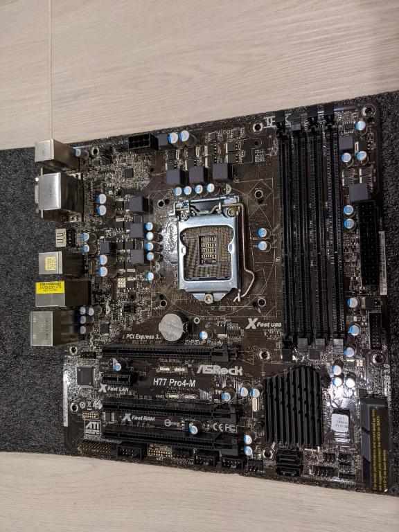 Asrock h77 Pro4-M motherboard, Computers & Tech, Parts & Accessories ...