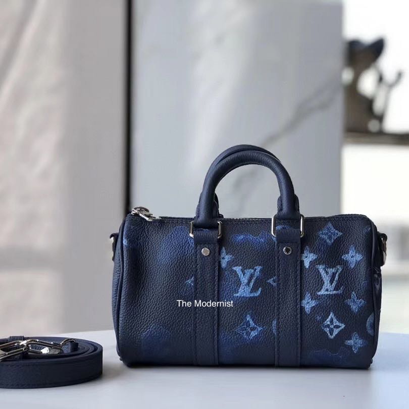 Louis Vuitton Keepall XS Bag Watercolor Ink Monogram Leather In Blue -  Praise To Heaven