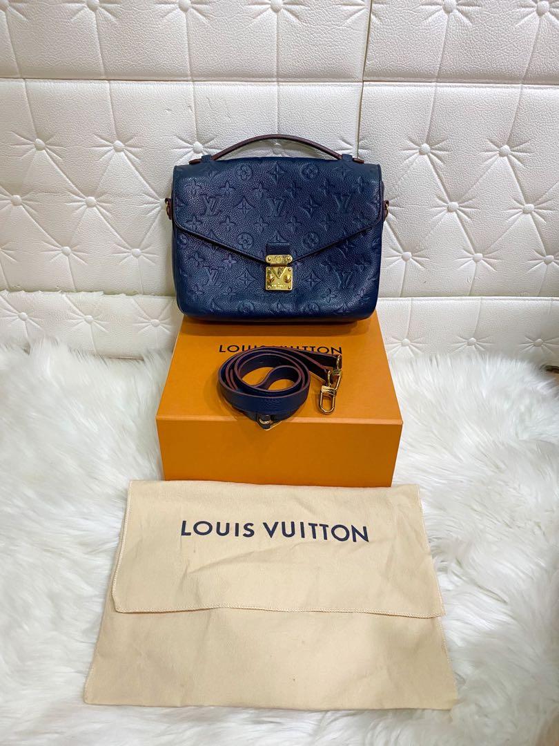 Louis Vuitton Empreinte Arizona Beige Bi-color Pochette Metis