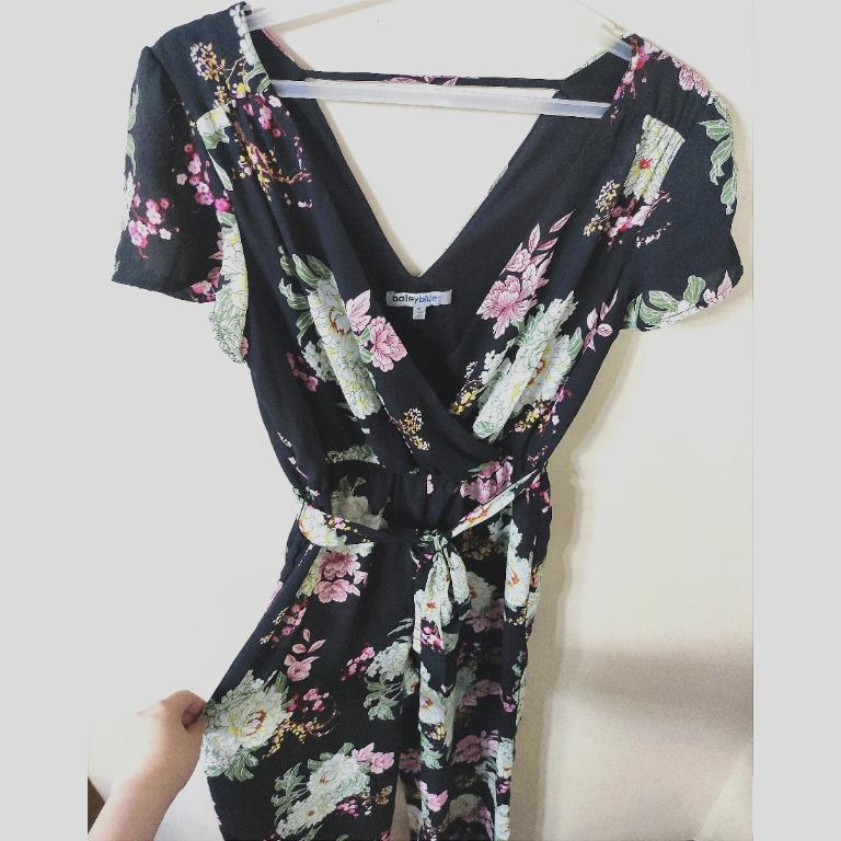 Bailey Blue Clothing USA Floral Jumpsuit Medium