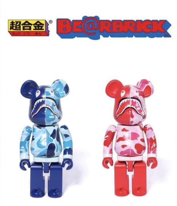 Bearbrick x BAPE ABC Camo Shark Chogokin 200% Blue main image 0