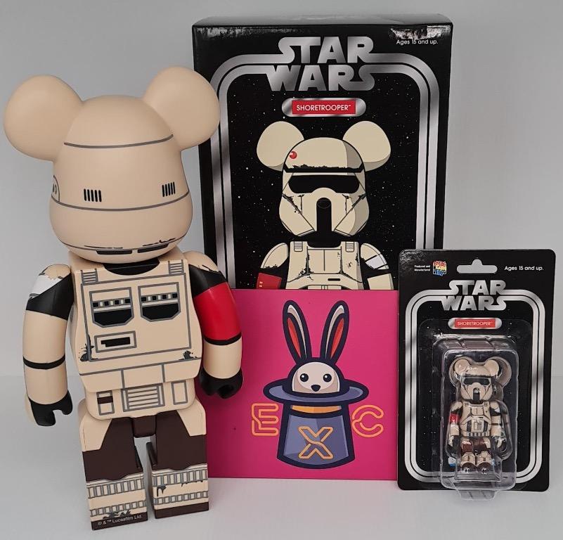 BE@RBRICK 100% & 400% - STARWARS Shore Trooper, Hobbies & Toys