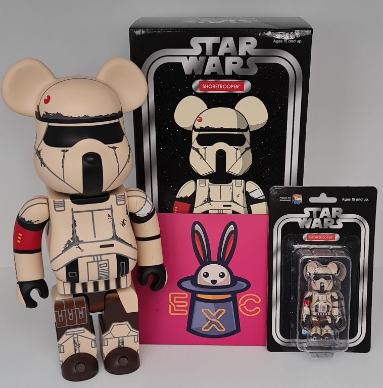 BE@RBRICK 100% & 400% - STARWARS Shore Trooper, Hobbies & Toys