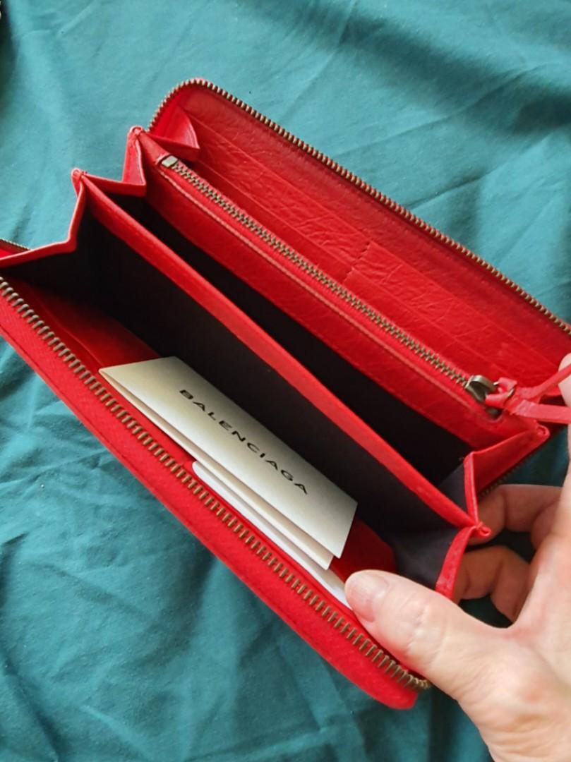 Red online balenciaga wallet