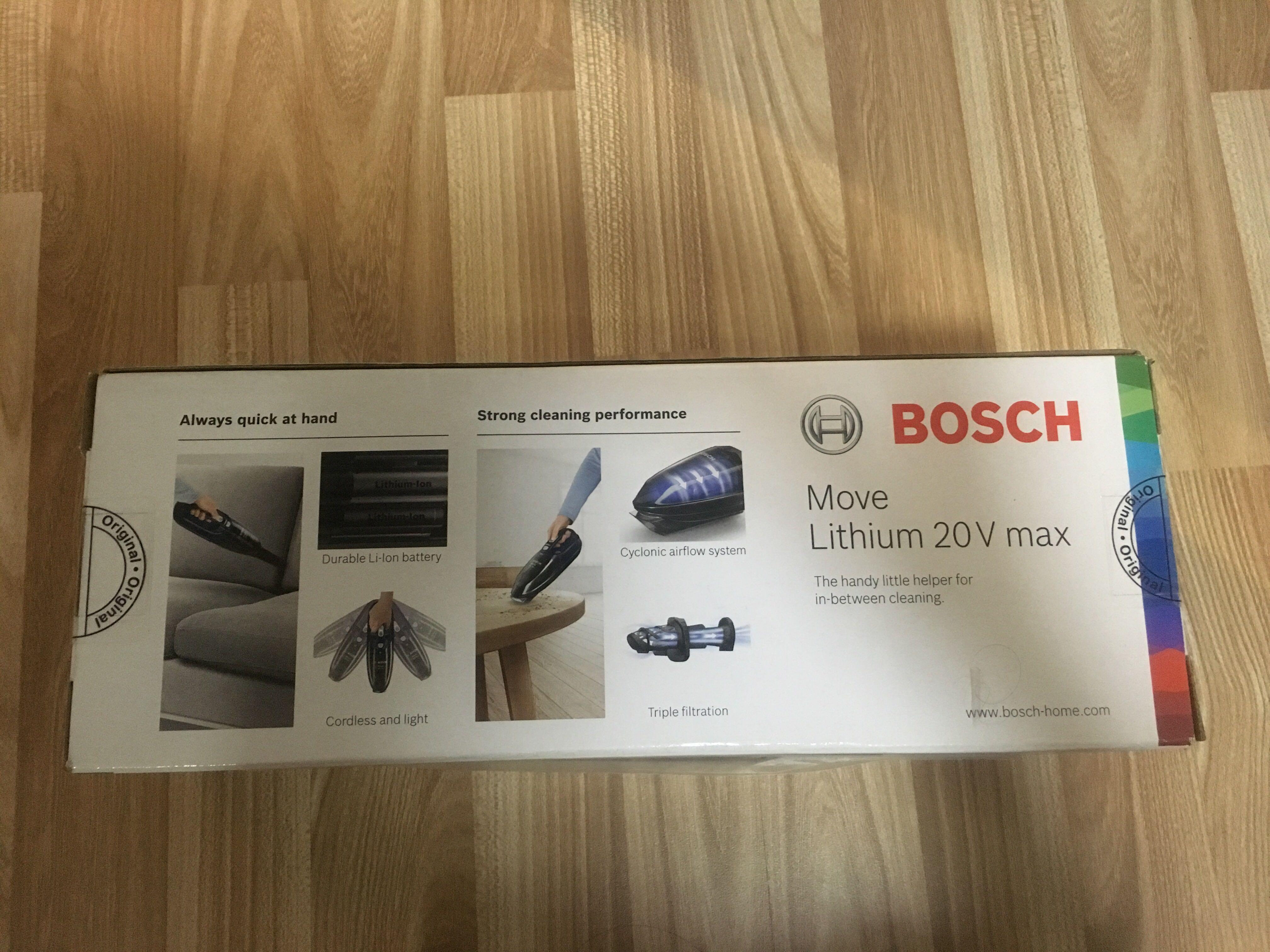 Bosch handheld vacuum Bosch Move Lithium 20V max, TV & Home Appliances, Vacuum Cleaner