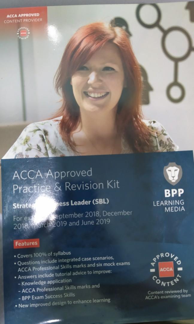 BPP Practice Revision Kit Note ACCA Strategic Business Leader (SBL ...