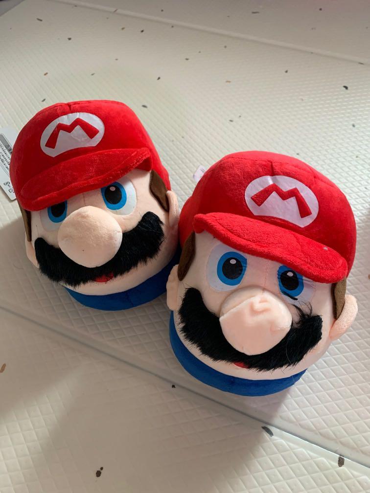 Super mario best sale slippers adults