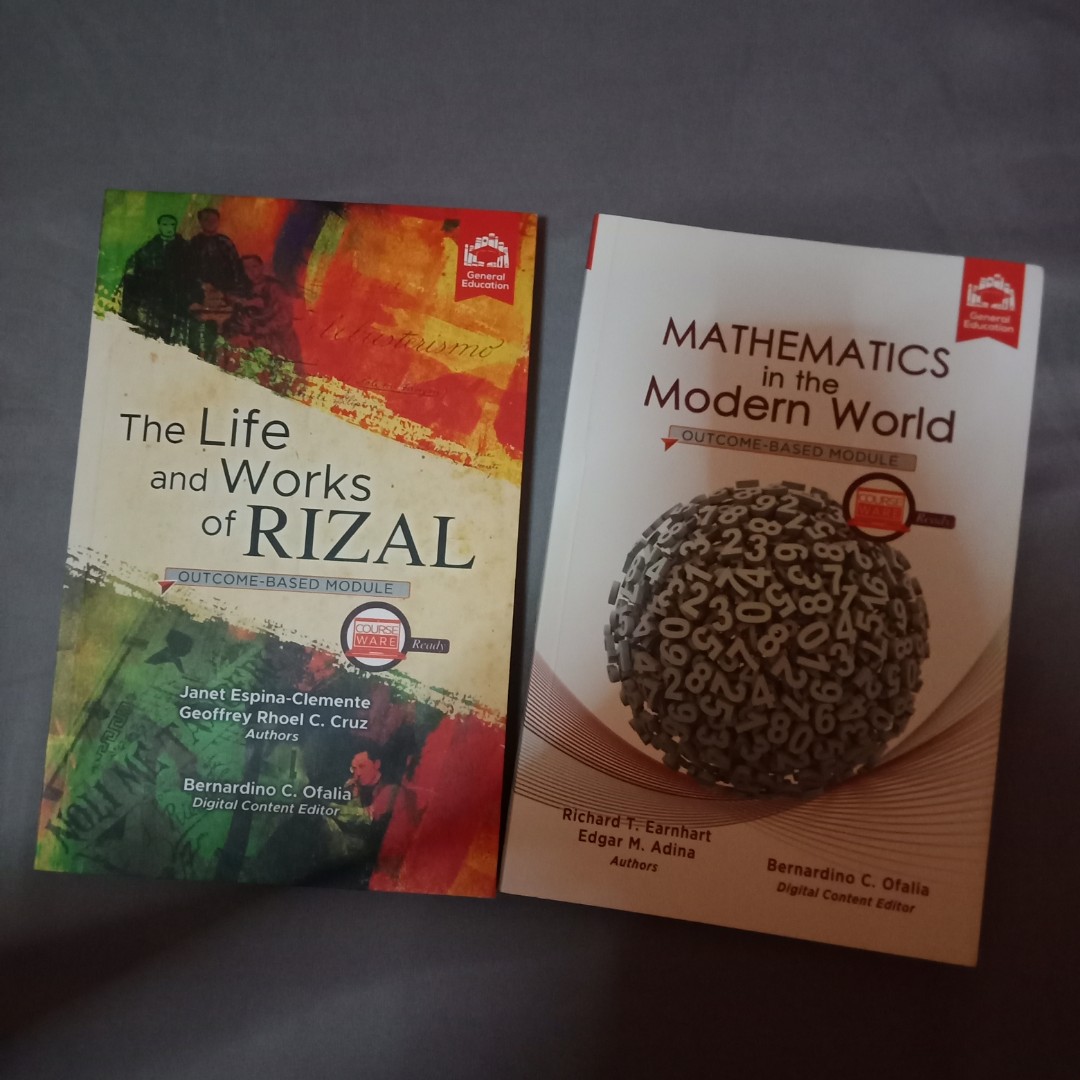 [BUNDLE] Mathematics in Modern World & The Life and Works of Rizal ...