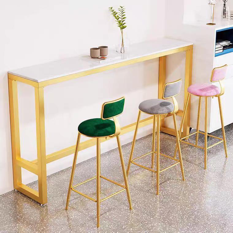 Chair Bar Dining Table Counter option Marble High Bistro Cafe