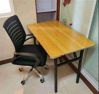 computer foldable table & office chair !!