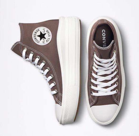 converse all star platform brown