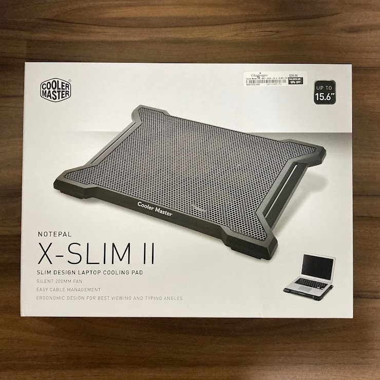 Cooler Master NOTEPAL XSLIM II, 15.6" Laptop Cooling Pad, Computers