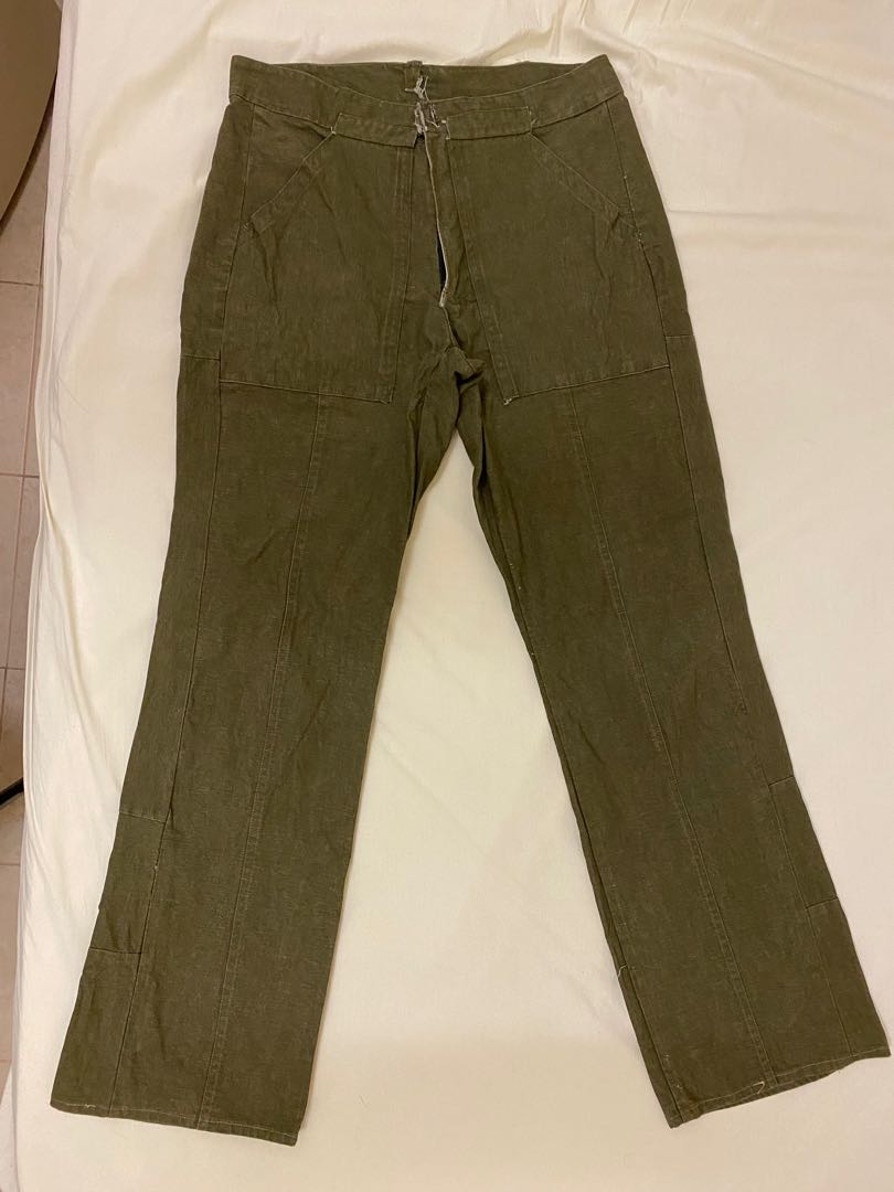 Men's Army Green All-match Loose Cargo Pants Oversized Trend Wide