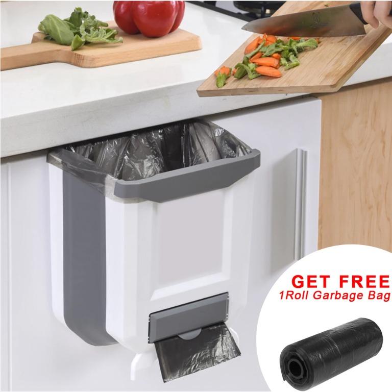 dable Hanging Kitchen Waste Bin For Cabinet Door Trash Bin Dustbin ...