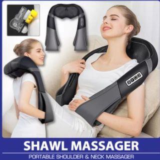 EMBRACE PH Electric Massagers Neck Shoulder Massager Massage Shawl with Heat Massage Treatment Portable Electric Massager Rechargeable Shape Body Massager with Heated Deep Kneading for Body Foot Neck Shoulder Home Car Office Electric Massagers