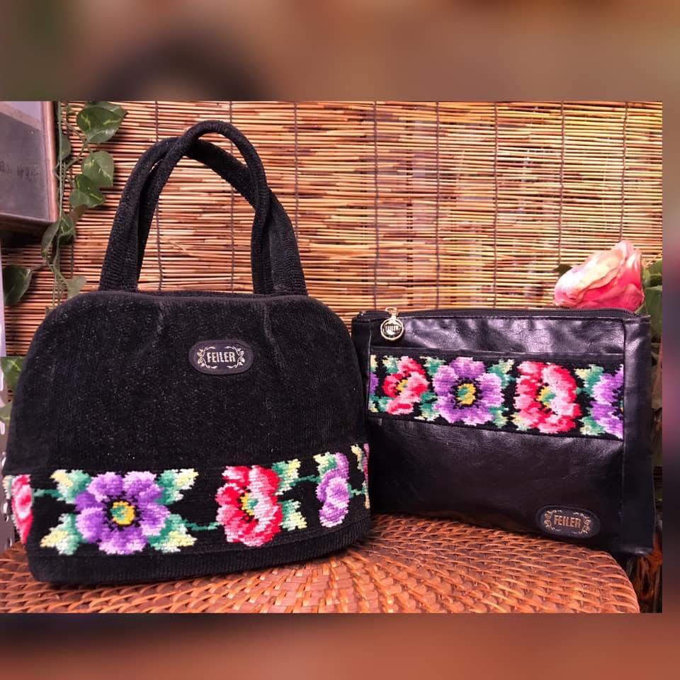 FEILER bundle (Category: Purses & Pouches) located in Quezon City. Submitted by whatsinmyclosett (Listing ID 1148073092, Image 1). Description: FEILER BUNDLE ☑️item in Japan ☑️Original ☑️bundle ☑️good condition ☑️Ykk Zipper ☑️ measurement - Bag 28x17 Cm Pouch - 22x16CM ☑️Manage your expectations this is second hand / Vintage Item Hindi Brand New Binibili mo. 🔴NO Return NO Exchange.