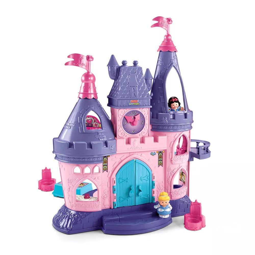 Fisher Price little people disney castle toy house princess, 興趣及遊戲, 玩具 & 遊戲類 Carousell