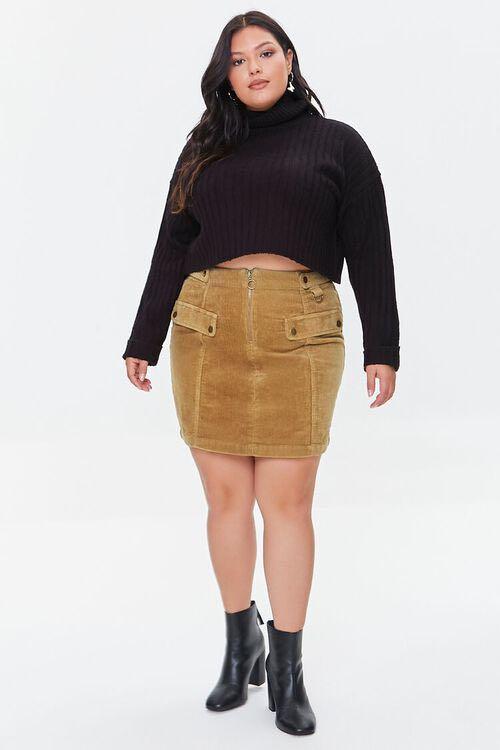 Forever 21 Corduroy Brown Skirt Plus Size Women s Fashion