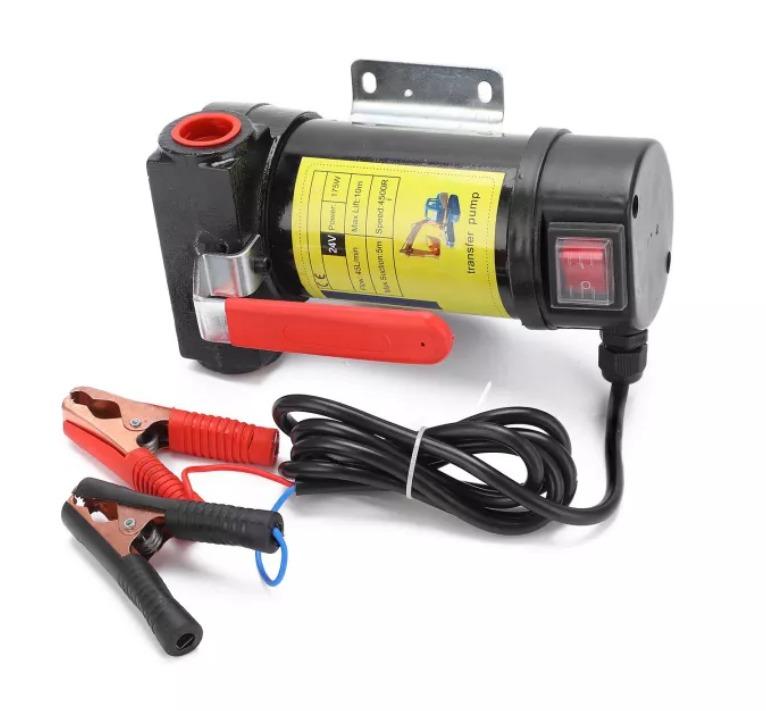 FREE DELIVERY + WARRANTY) Electric Fuel Transfer Pump Portable 45L/Min IP55  for Diesel Heavy Duty Vehicle 12V 175W, Car Accessories, Accessories on  Carousell