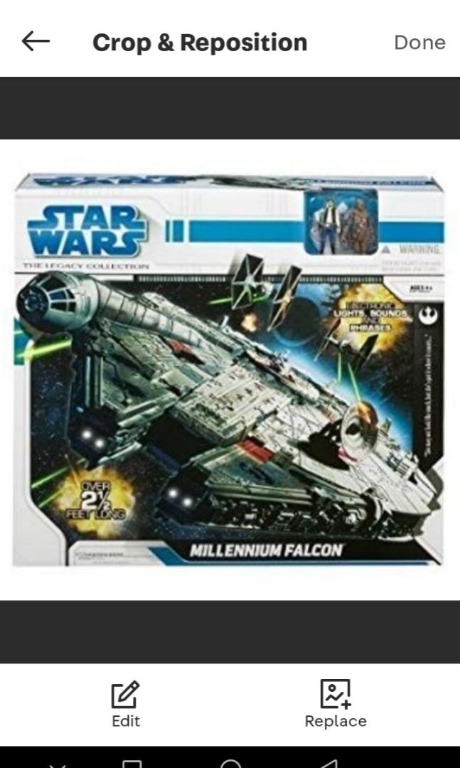 Star wars legacy collection millennium falcon on sale