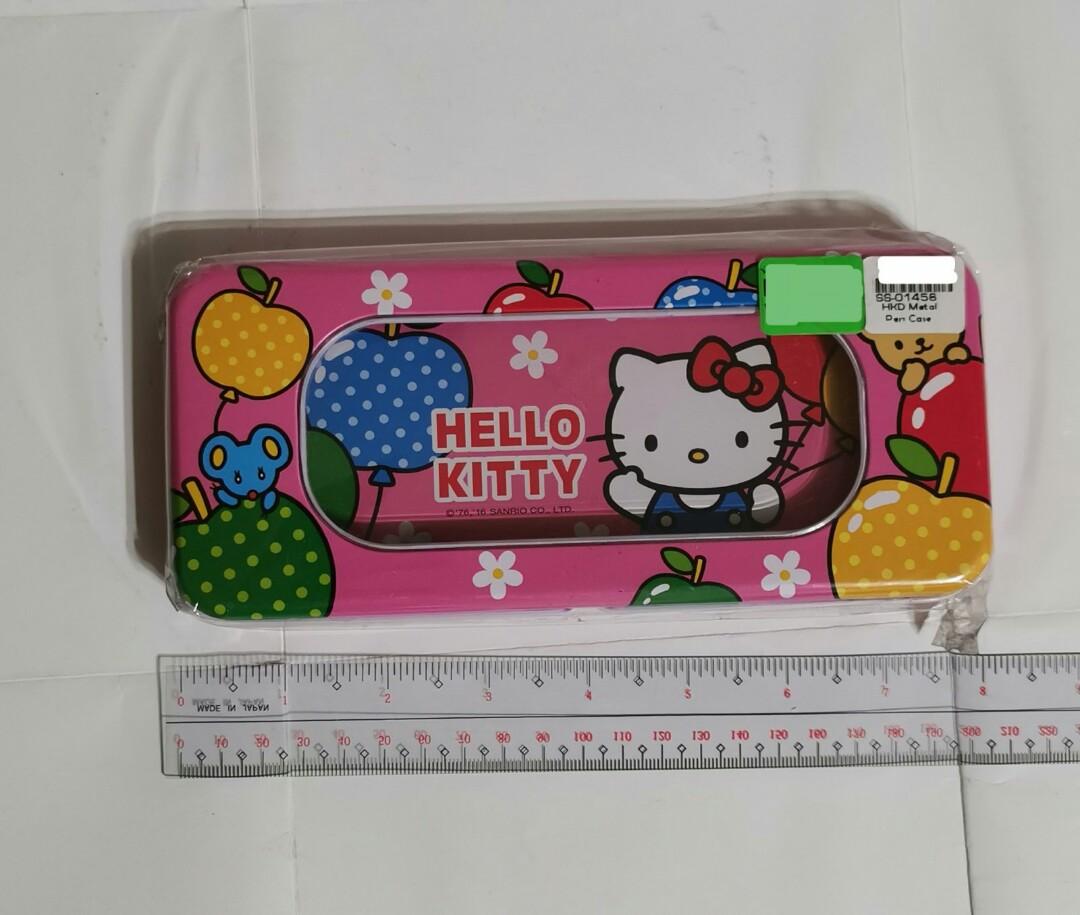 Vintage Sanrio 1992 Hello Kitty Metal Pencil case