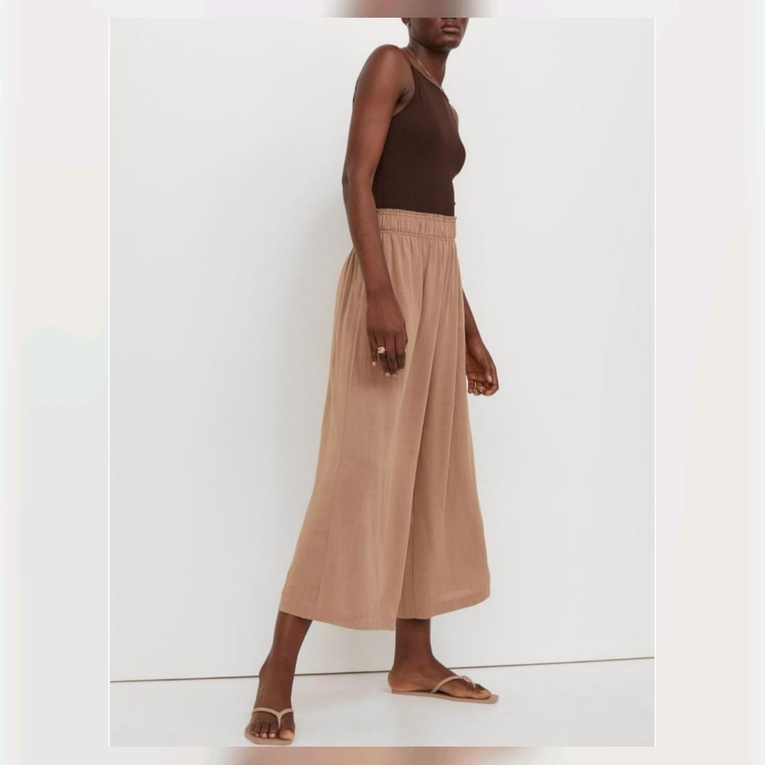 H&m cropped pull on trousers online
