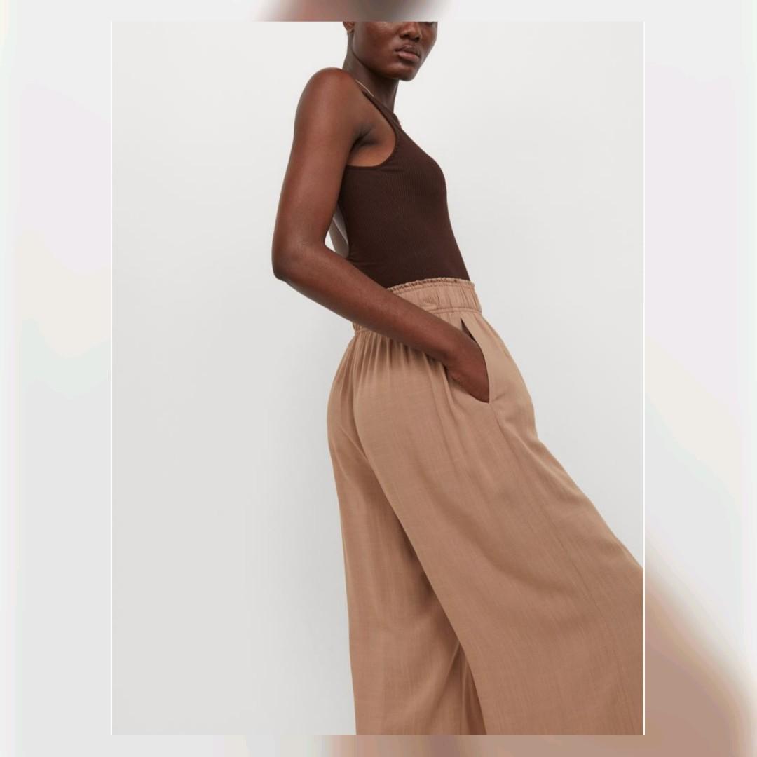 H&m cropped pull on trousers hot sale