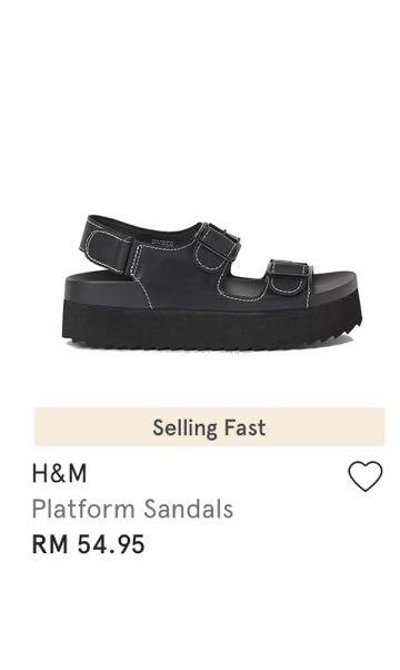 H and m platform sandals hotsell