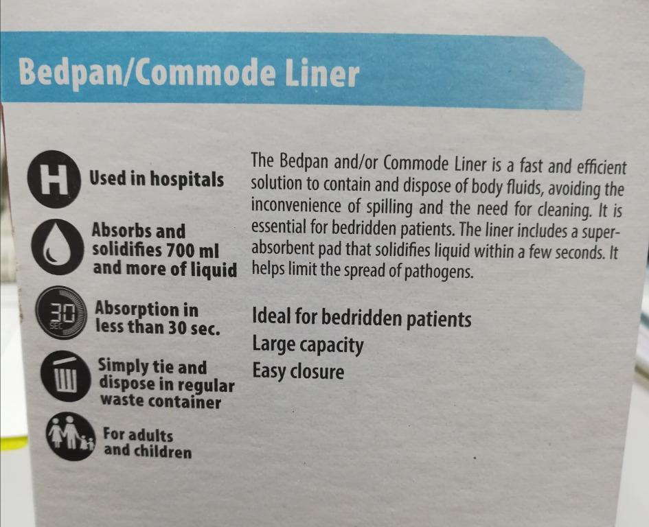 Hygie Hygienic Cover_Bedpan / Commode Liner (20 Covers per box