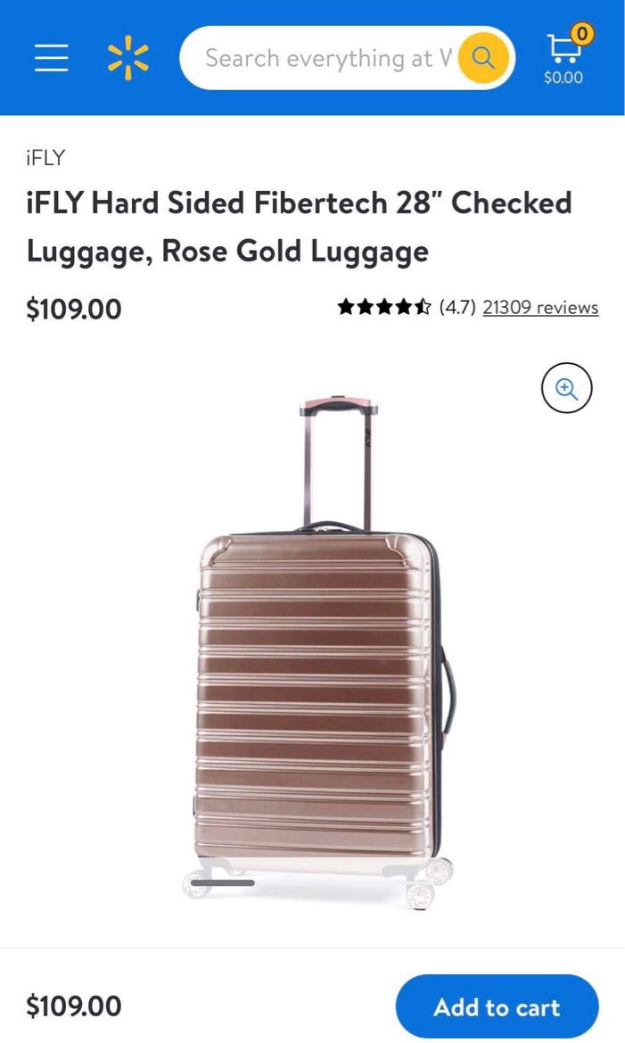 Ifly 2024 pink luggage