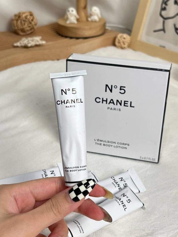In stock} CHANEL N5 THE BODY LOTION 5x20ml, Beauty & Personal Care, Bath &  Body, Body Care on Carousell