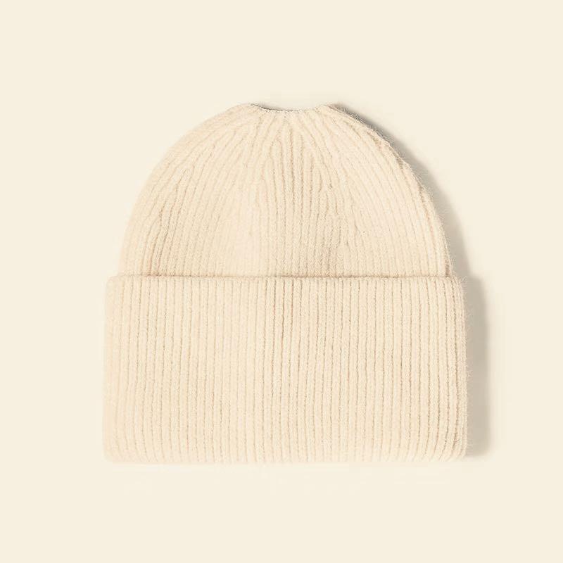 white knit beanies