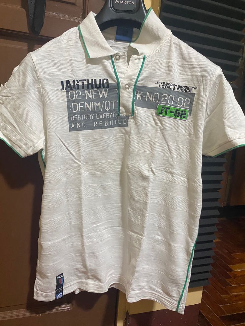 Jagthug White Polo Shirt, Men's Fashion, Tops & Sets, Tshirts & Polo ...