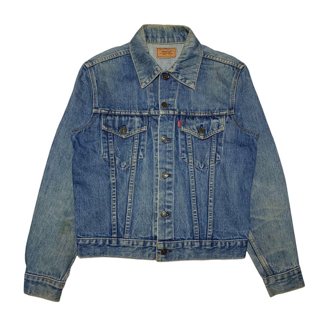 Jaket jeans levis, Fesyen Pria, Pakaian 