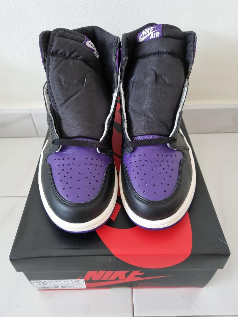 Jordan 1 High Court Purple 1 0 Men #39 s Fashion Footwear Sneakers on