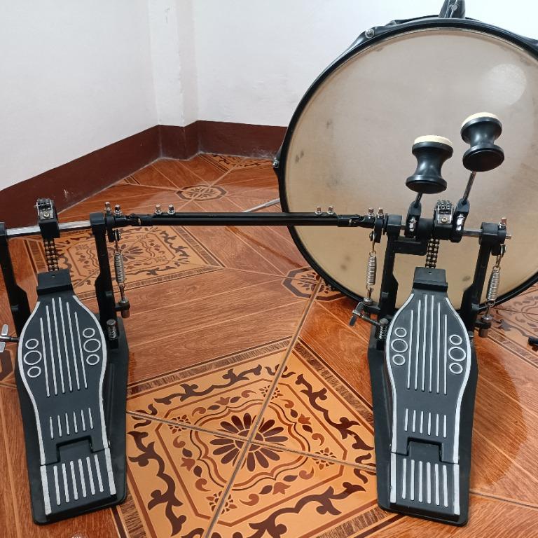 Lazer Jungle Drum Kit, Zildjian ZBT 13" Hihats, and Premiere double