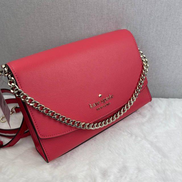 Kate Spade Carson Convertible Crossbody Handbag Dark Water Pink